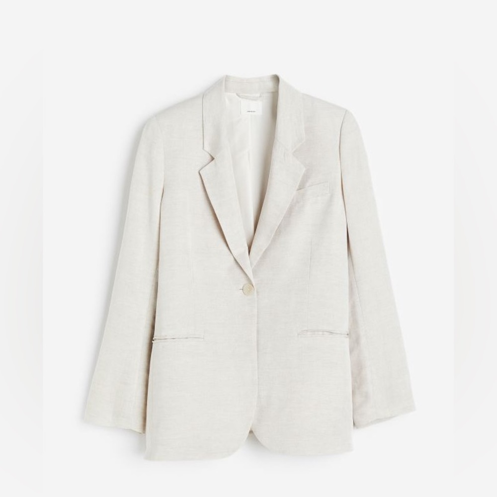 Linen blend blazer. Size small.